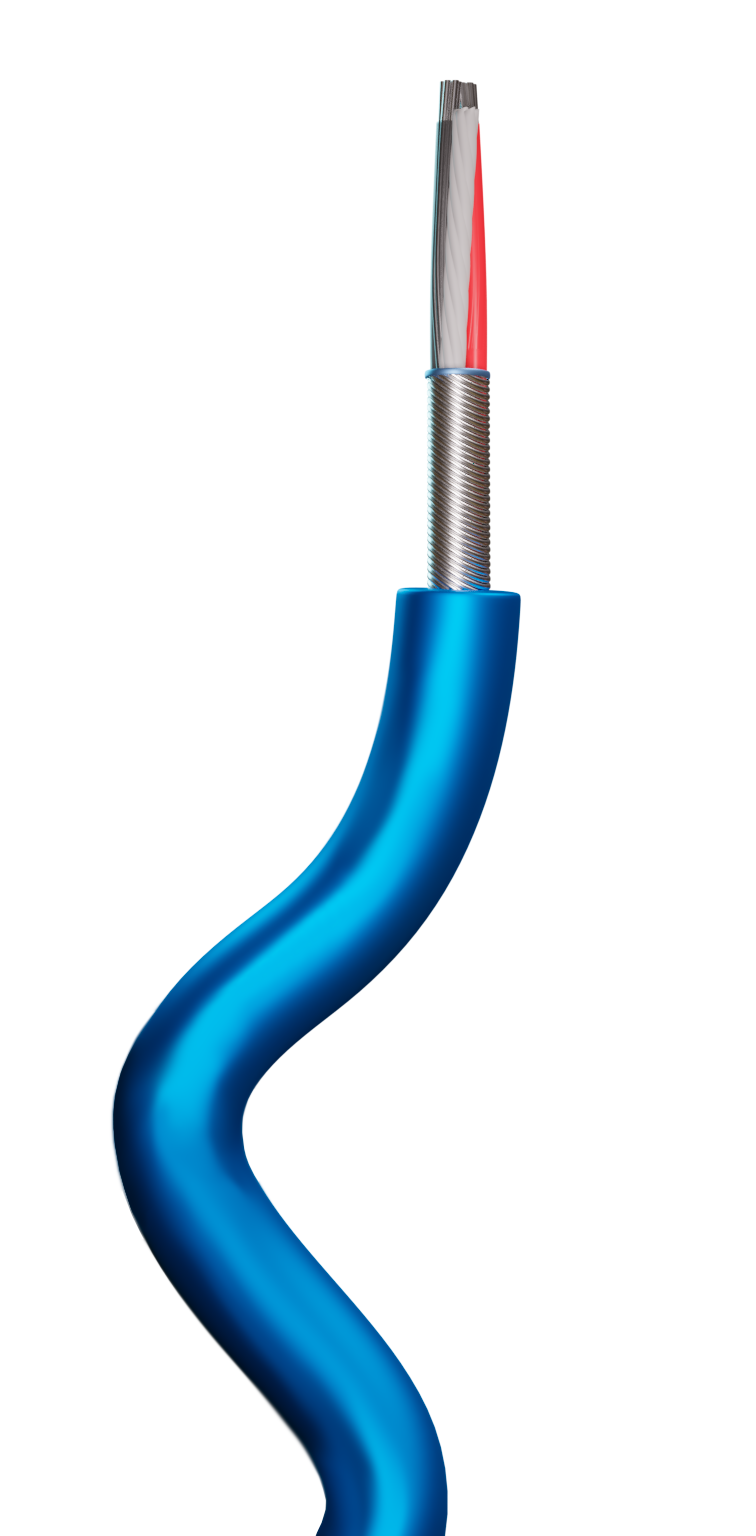 Microfone Espiral Azul